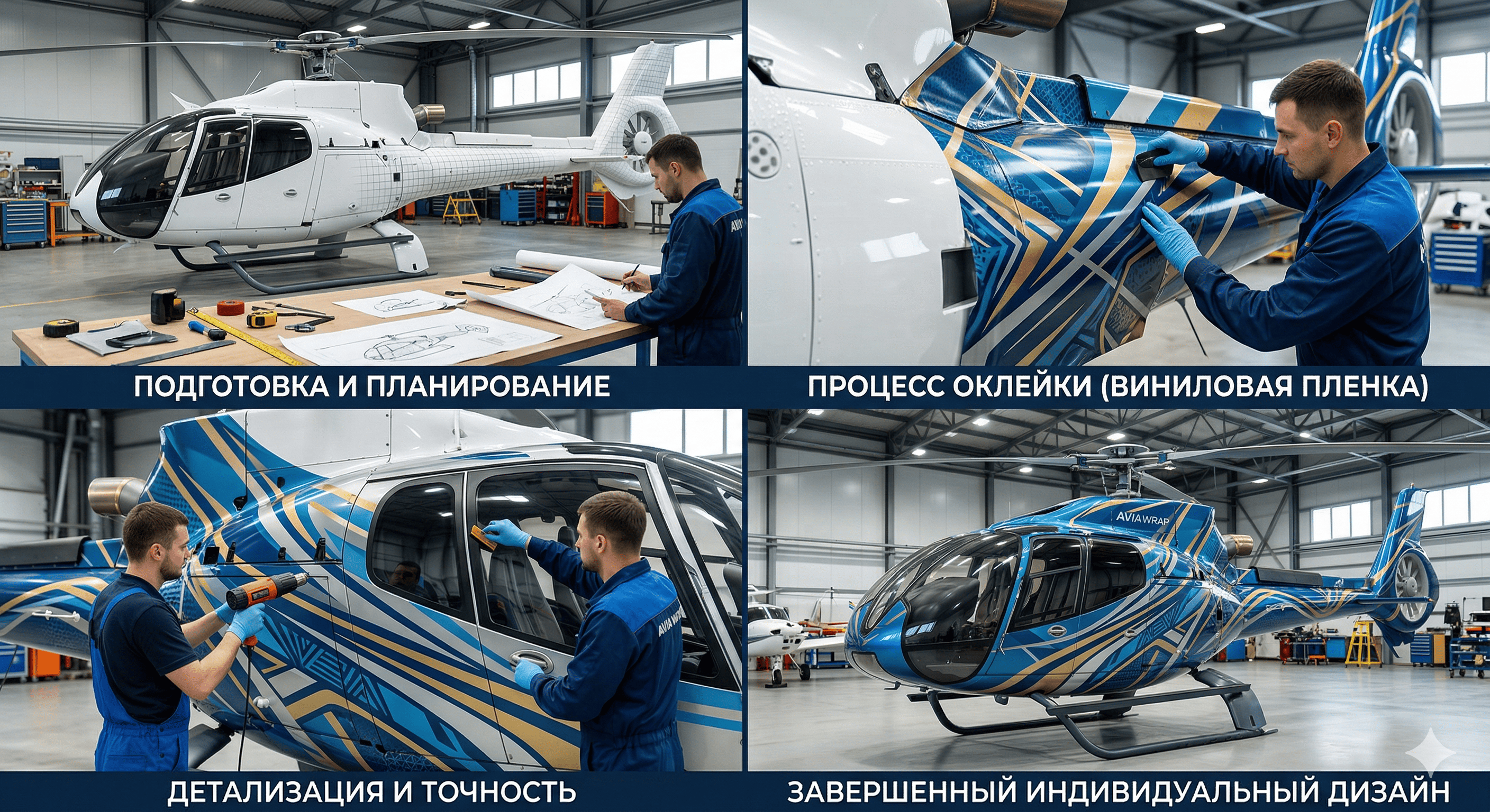 Оклейка воздушного транспорта
