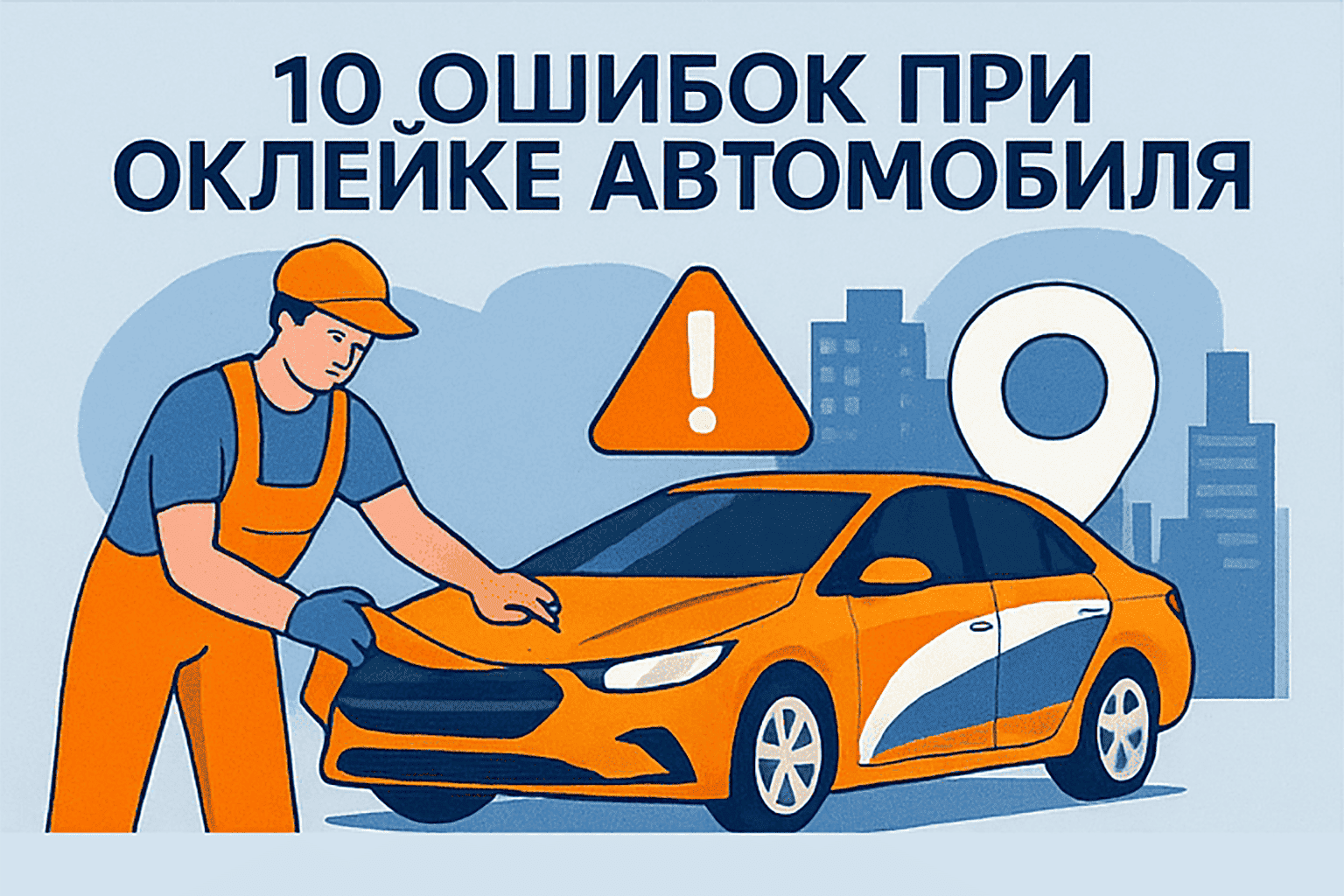 10 ошибок при оклейке автомобиля, которые совершают новички (и как их избежать)